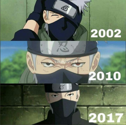 Kakashi Hatake through the years