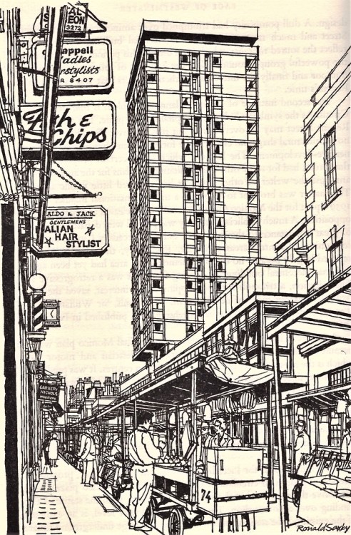 leftoverlondoner: Two illustrations by Ronald Saxby from The Book of Westminster, published in 1964.