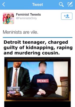 just-satire:  god feminists are disgusting. this is why almost nobody besides yourselves take feminism seriously.
