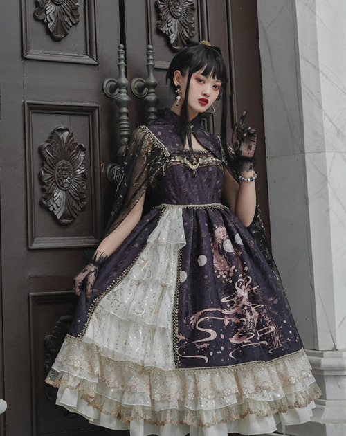 lolita-wardrobe:  NEW Release: Precious Clove 【Nine Sons of the Dragon - The Music Dragon】 #QiLolita Series ◆ Shopping Link >>> https://www.lolitawardrobe.com/c/precious-clove_0408?&Sort=3d