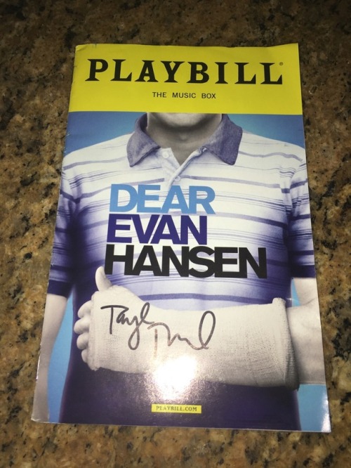 Dear Evan Hansen Signed Playbill by Ben Platt & OBC 