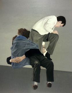 eatsleepdraw:  Pile of men, oil on canvas, 80x100cm 