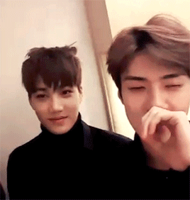 shining-petal:  exo v app 2016 new year’s greeting - sehun’s sick and jongin
