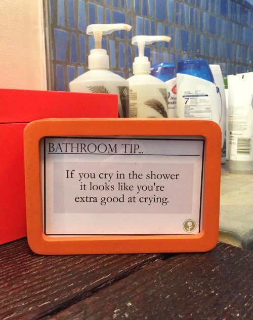 obviousplant:  Bathroom tip 