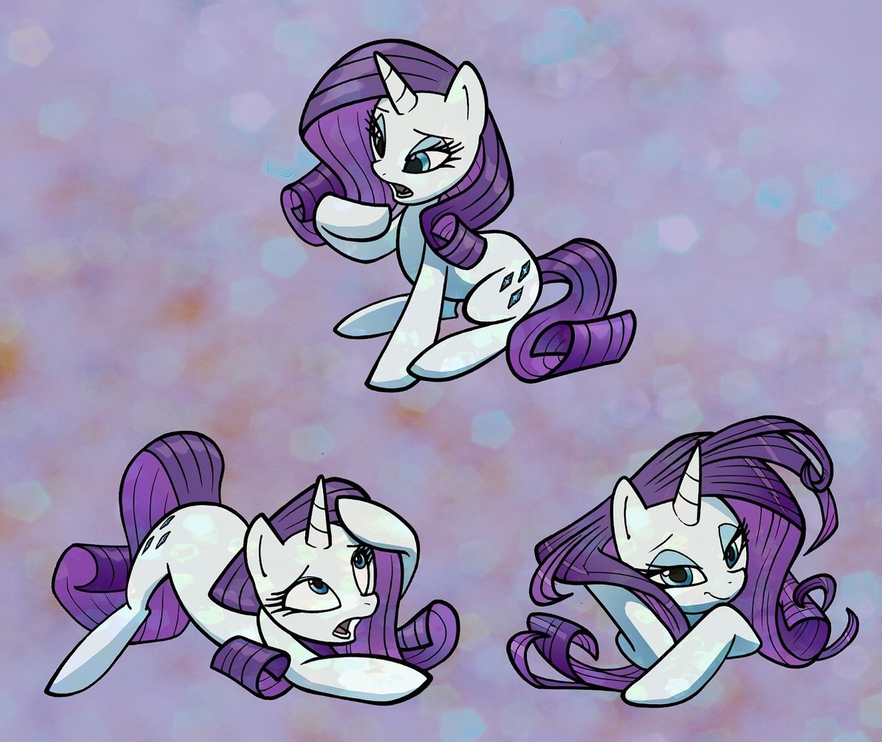 pretty mane by ~enolianslave Here, have some cute Rarities! I&rsquo;m going to