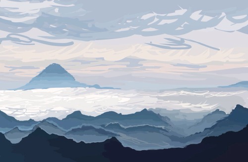 celestiahly:i draw way too many mountains lol