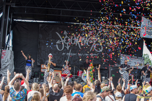 Beebs and Her Money Makers playing Warped Tour 2014 at Darien Lakes Performing Arts Center - Buffalo