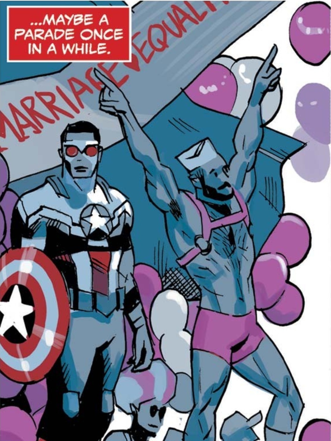 Sex glittercake:  Captain America: Sam Wilson pictures