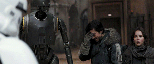 spankjonze:My favorite K-2SO line in the movie is in that slap moment where I slap Cassian and say, 
