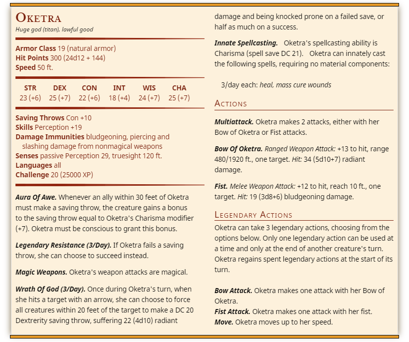 Kor Artificer RPG Design — Gods Amonkhet in Oketra