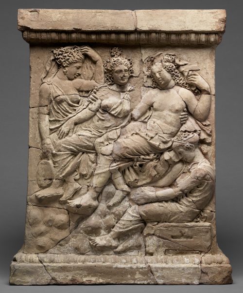 Pair of altars depicting the death of Adonis. Possibly from Taras (Tarentum), Apulia, South Italy. G