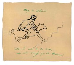 kundst: Tracy Emin (UK 1963) Why be Afraid