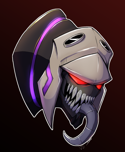 zephra85:  undeadkitty13art:    started off as a sketch and decided to color itmy Prime Blitzwing who has a dash of Venom in him    mercurymaplekey Oh Meerrrrc. >D