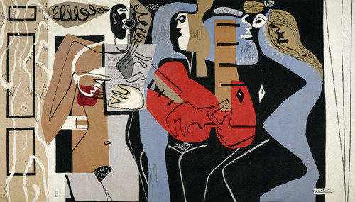 Le Corbusier - The Three Musicians [c.1958][Handwoven Aubusson wool tapestry]