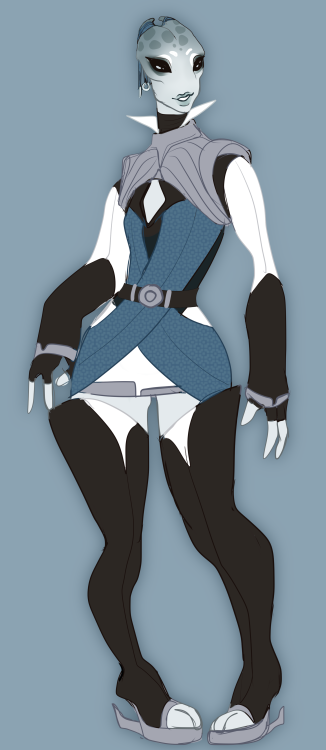 annicadraws: A female Salarian! c: her name is Saika