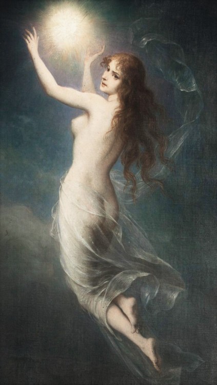 die-rosastrasse:Godesses of night in paintings part 2.Jules Louis Machard(French, 1839-1900) Pierre-