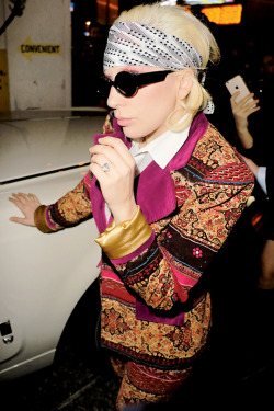 gagasgallery:  Gaga leaves Shamrock Social Club in Hollywood, CA. 2.14.16