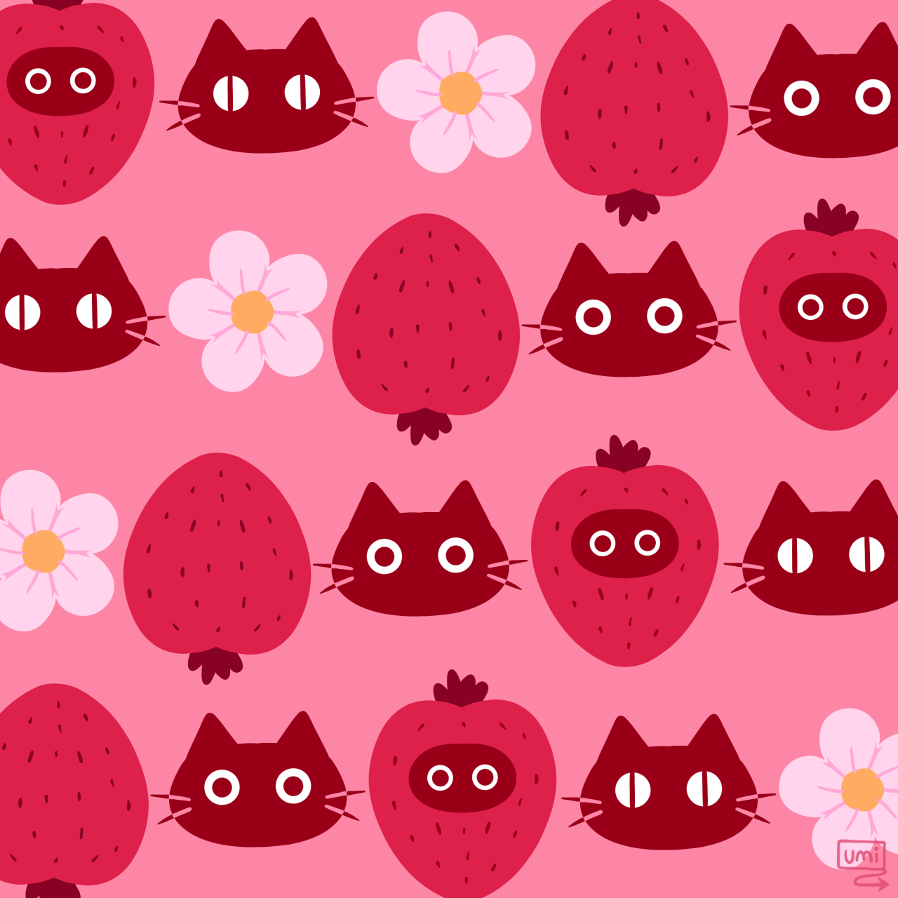 I decided to make some cute patterns ❤💜❤💜❤