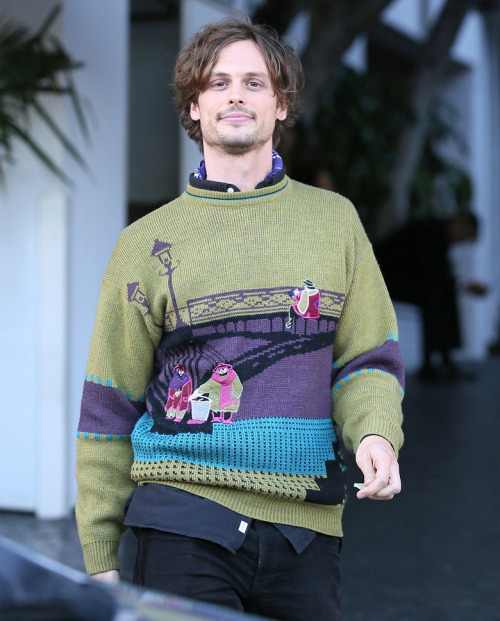 safelov:toyboxboy:Matthew Gray Gubler is seen leaving a Vogue Party at Chateau Marmont on October 20