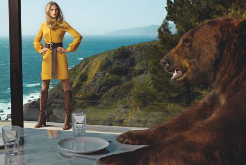 stormtrooperfashion:  Cara Delevingne in “Beauty And The Beast” by Mario Testino for Vogue, June 2014 