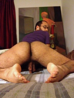 I don&rsquo;t know what I want to lick more&hellip;his feet, his nuts, or that musky hole.