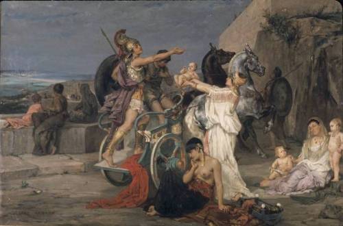 hildegardavon: Albert Pierre René Maignan, 1845-1908 The departure of Hektor [Andromache], oi