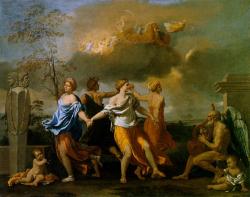 oldpaintings:   A Dance to the Music of Time, c.1634-36 by Nicolas Poussin (French, 1594–1665) 