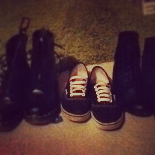 My babies. #docmartens #drmartens #docs #doc #vans #vansoffthewall #vansshoes #suzyshier #boots #ska