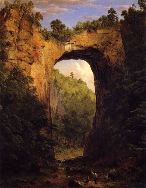 The Natural Bridge, Virginia, Frederic Edwin Church, 1852