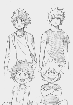 levizs:  Izuku and Bakugou’s sketch by