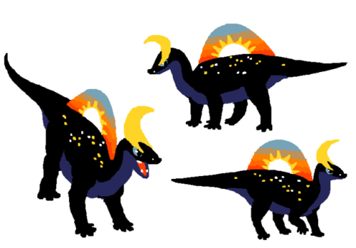 mossworm: Sun & moon hadrosaur