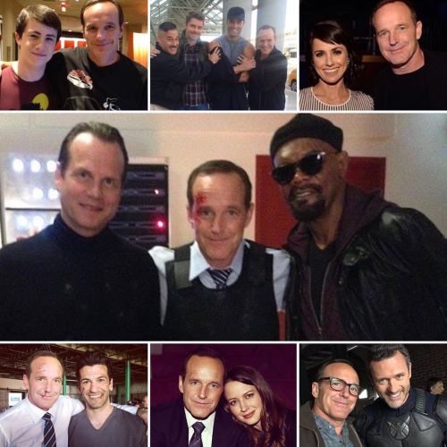 @clarkgregg with more cast members from @agentsofshield #Specialguests #samuelljackson #billpaxton #