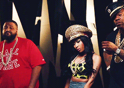 minajmood:  Nicki Minaj, DJ Khaled &amp; Busta Rhymes On The Set Of ‘Twerk