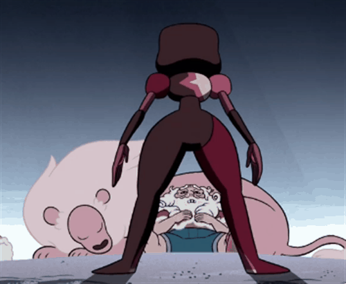 crystalgemgifs:  Garnet solving problems. With violence. 