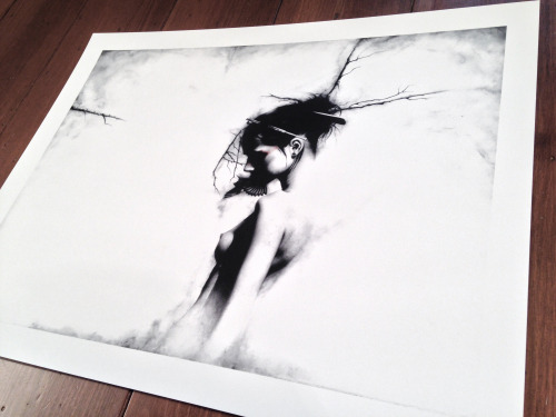 uselessarm:  outofsteparts:  outofsteparts:  supersonicart:  Sail’s “Yuki-Onna” Limited Edition Print. Now available via Out of Step Arts is artist Sail’s limited edition of 100 signed and numbered giclee prints of “Yuki-Onna,” printed on