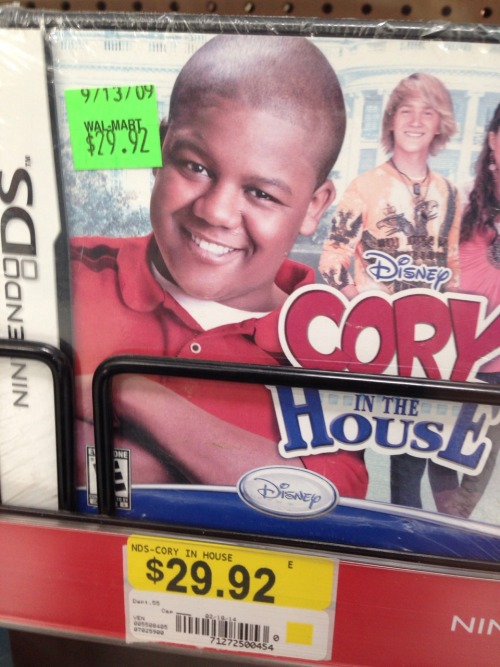 thechamberofsecrets:this cory in the house video game has been sitting in walmart since 2009 and is 