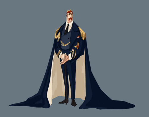 The current design for the King and George’s Father in my modern fantasy project George.I’m thinking