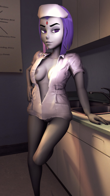 XXX shirosfm: Nurse Raven is ready to see you photo
