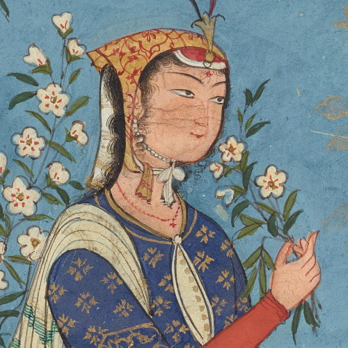 Detail of a 1575 Persian Safavid miniature (Freer Gallery of Art).(vía Flower Power | REORIENT – Mid