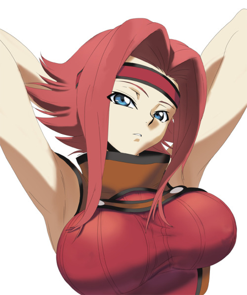 rule34andstuff:  Fictional Characters that I would “wreck”(provided they were non-fictional): Kallen Stadtfeld (Code Geass). Set II.