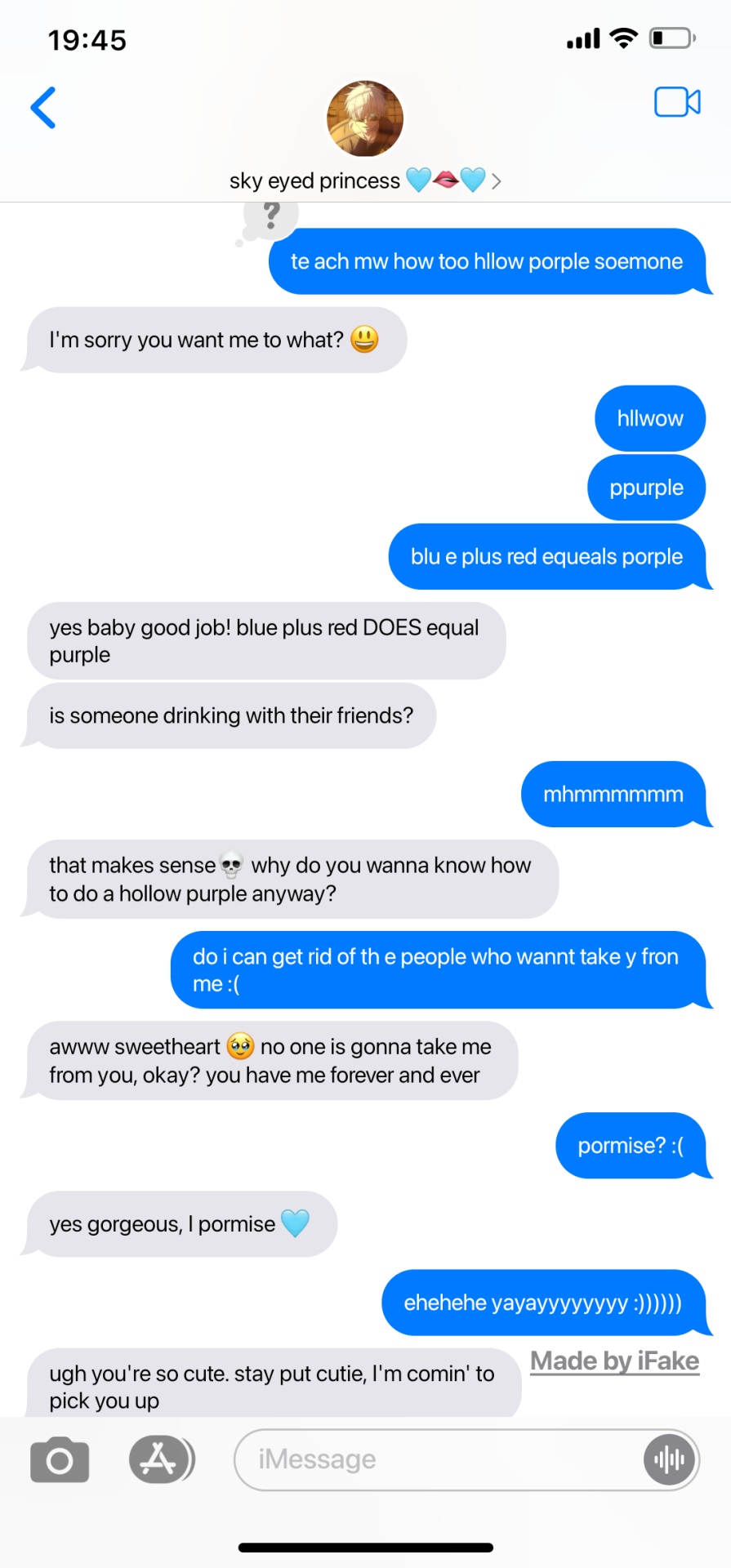 TEXTING THEM WHILE DRUNK