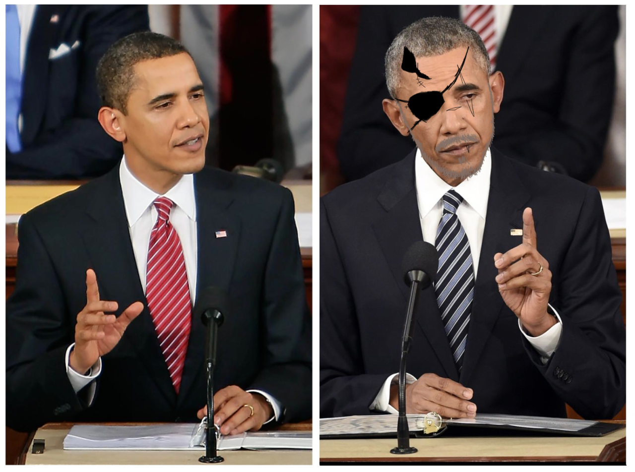 umbrosvorhees:  Obama at his first State of the Union Address and his last one 