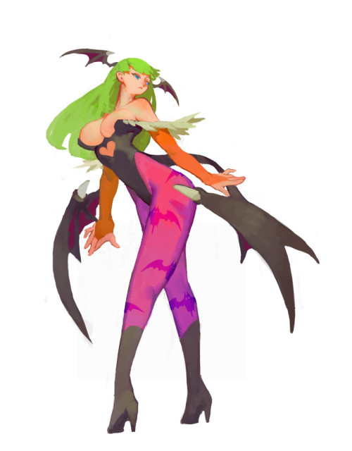 sakuu: FENGLIさんはTwitterを使っています 「fanart VampireSavior Morrigan lilith t.co/cfk8W7zpB9」 / Twit