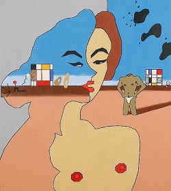vuls:  Duggie Fields SHEEROBSCURO - acrylic on canvas, 54”x48” 1975 
