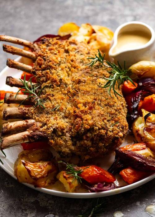 daily-deliciousness:Rosemary crumbed rack