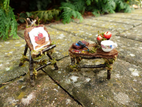 faerielore:Faerie Furniture found on Fairies of Tranquility Etsy Shop