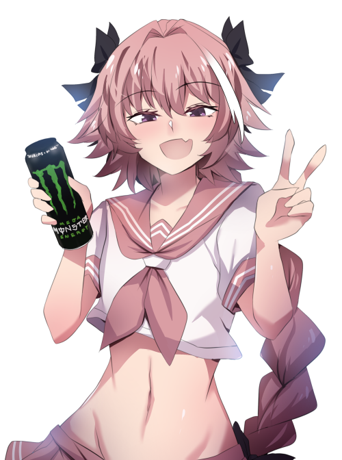 merryweather-comics:Apparently Astolfo really loves Monster! What a cute meme!