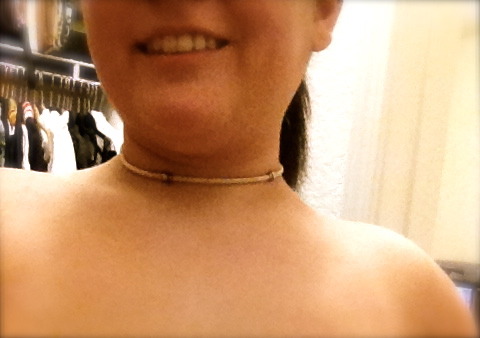 thesubmissivemindset:  I am officially a collared pet. Last week a Christmas miracle happened, my boyfriend packed up his things and drove 2000+ miles to hand deliver my gifts to me. Among those gifts was my collar. Something I’ve been waiting months