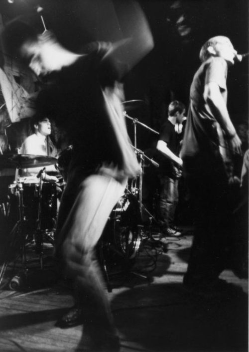 ratherbehardcore: Fugazi playing at DC Space, in Washington, DC on December 28th 1987 Photographed b