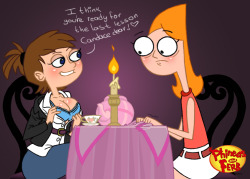 grimphantom:thenewguyart:Eliza is teaching Candace how to be a “Englishwoman”   That’s how you act, Candace XD  That face is wonderful.